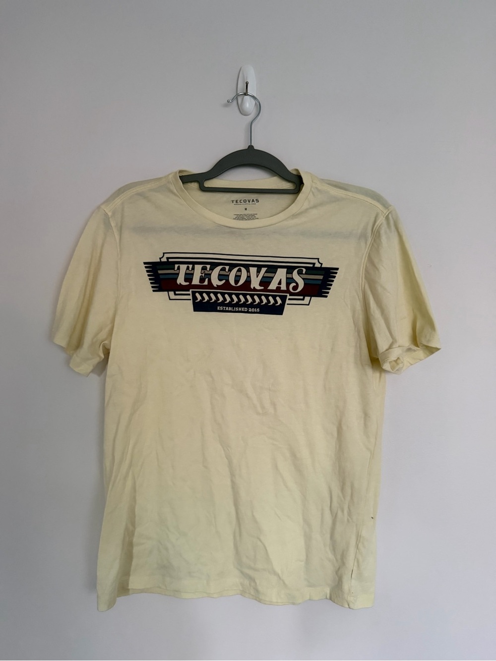Tecovas Western Logo Graphic T-Shirt Cream Size M